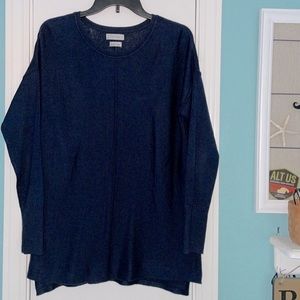Van Heusen navy tunic sweater